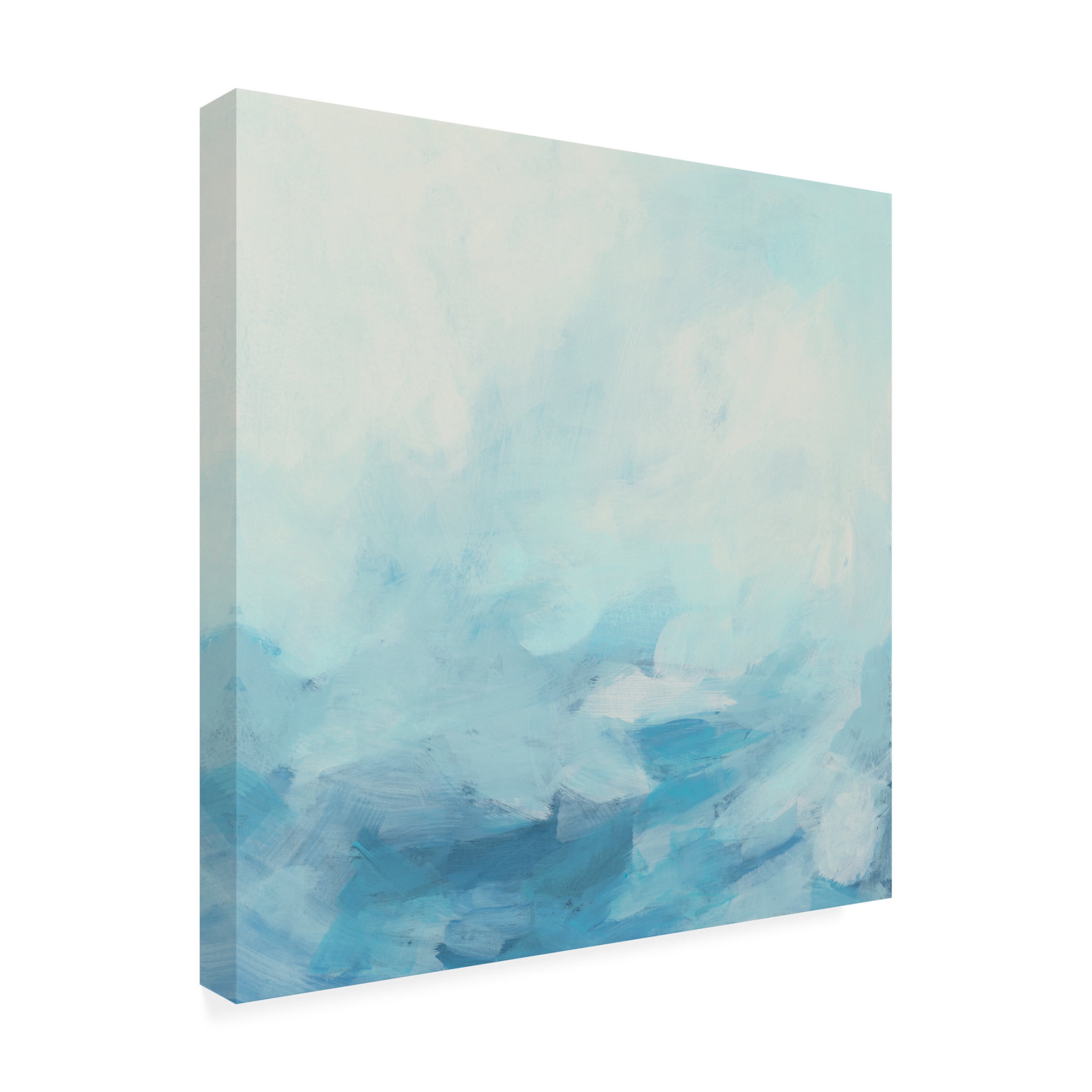 Canvas Wall Art - June Erica Vess 'Sea Shadows I' Wall Art for Living Room, Bedroom, or Office Décor by Trademark Fine Art - 35 x 35 Inches