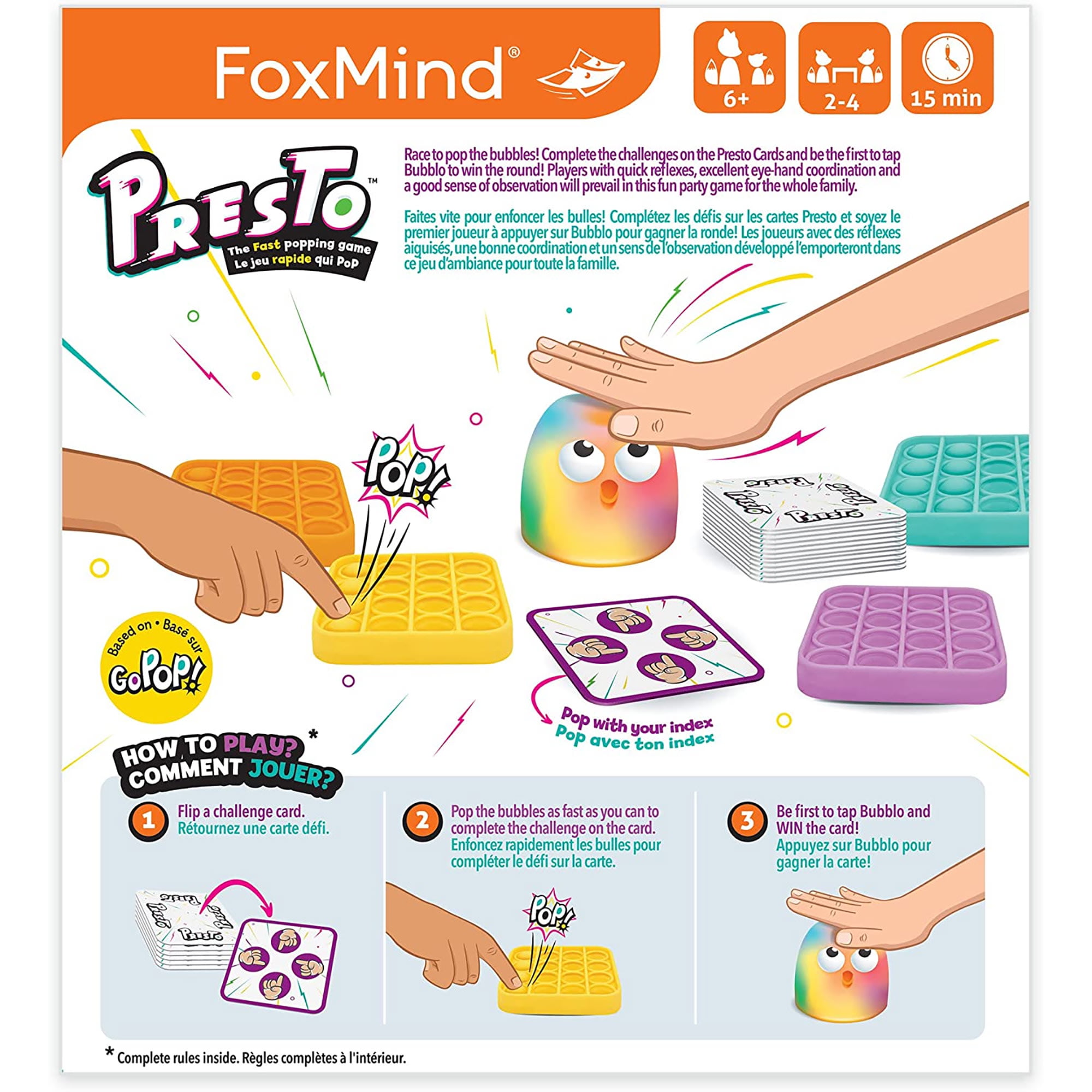 Go Pop! Presto - Popping Family Party Game, 2-4 Players