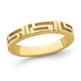 thumbnail image 1 of 14K Yellow Gold Cut-Out Greek Key Band Ring (size 7), 1 of 4