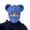 Blue, variant on Bear Ear Balaclava Halloween Balaclava Bear Ear Hat Scarf Funny Hooded Beanie