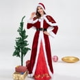thumbnail image 5 of Disfraz de Papá Noel clásico de lujo para Navidad, disfraz de Papá Noel para fiesta de Navidad, vestido rojo para mujer, vestido de reina de Navidad para fiesta de carnaval, 5 of 5