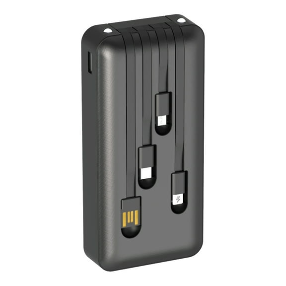 Power Bank Pila Batería Portátil Con 4 Cables 20000mah 1hora 1 HORA POWER BANK