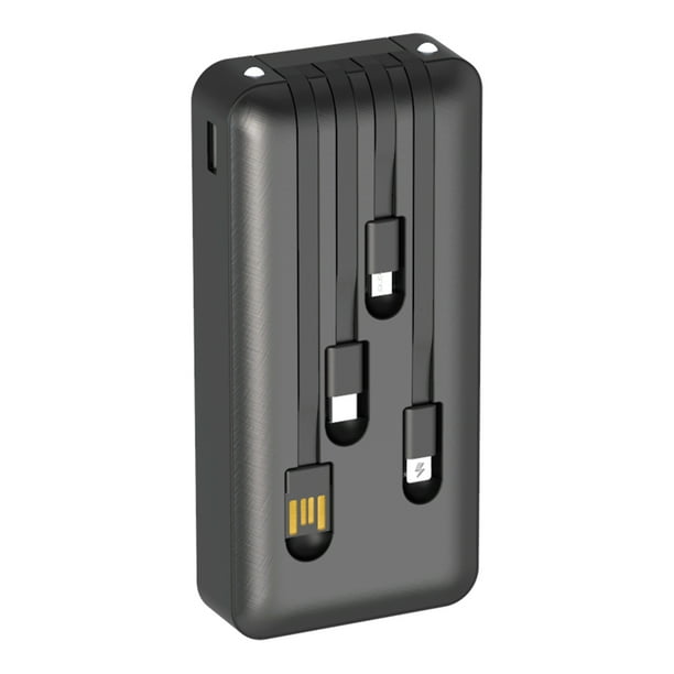 Power Bank Pila Batería Portátil Con 4 Cables 20000mah 1hora 1 HORA POWER BANK