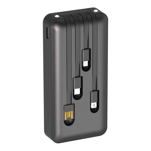 Power Bank Pila Batería Portátil Con 4 Cables 20000mah 1hora 1 HORA POWER BANK