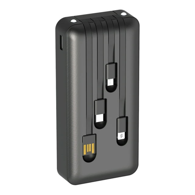 Power Bank Pila Batería Portátil Con 4 Cables 20000mah 1hora 1 HORA POWER BANK