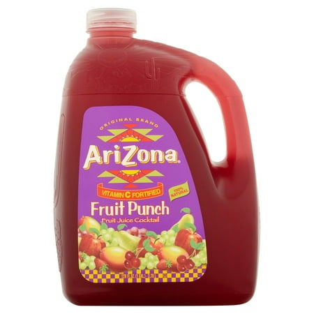 (2 Pack) Arizona Juice Cocktail, Fruit Punch, 128 Fl Oz, 1 (Best Fruity Cocktails To Order At A Bar)
