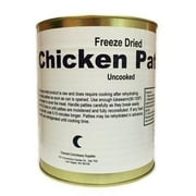 Military Surplus Uncooked Freeze Dried Chicken Patties 25 Plus Years Long Shelf Life Emergency Preparedness Survival Food for Camping and Backpacking #10 Can - 1 Can (15 Patties/28oz/Can)