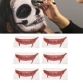 thumbnail image 1 of Horror Mouth  Sticker - DIY Mouth Halloween Prank Makeup Fake  - Cosplay Party Temporary, 1 of 8