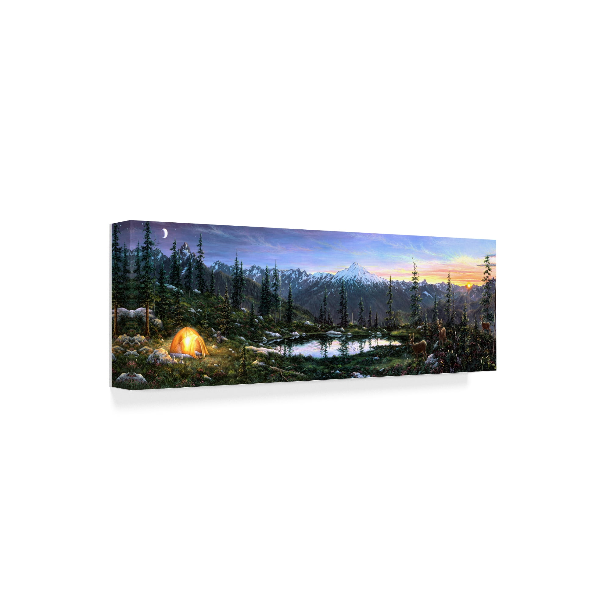 Trademark Fine Art 'Camping Out' Canvas Art by Jeff Tift