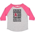 thumbnail image 3 of Inktastic Sickle Cell Awareness Strength Courage and Support Boys or Girls Toddler T-Shirt, 3 of 5