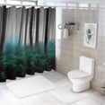 thumbnail image 7 of Chilfamy Forest Trees Fog Printed Shower Curtain 100% Polyester Fiber Bathroom Set with Hooks 36x72, 7 of 7