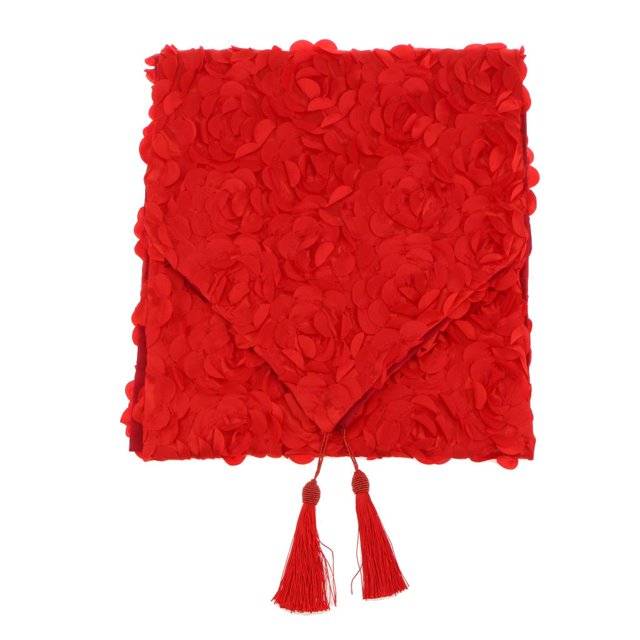 Runner Ropa Bufanda Pad Decorativo Runner Bed Protector rojo Gloria Corredor de cama de edredón