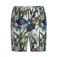 thumbnail image 3 of Picia Hawaiian Style Pajama Shorts for Men, Men's Pajama Bottoms, Sleepwear,Short Pajama Pants-Medium, 3 of 9