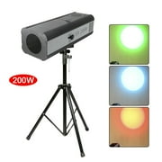 Oukaning 200W LED Stage Spotlight Follow Spot Light Party DJ Stage Effect Light Manual Control