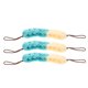 thumbnail image 5 of 3 piezas de largo esponja estiramiento de largo con manijas de cuerda con esponja de malla bañera exfoliante de ducha exfoliante depurador de espalda para hombres mujeres, 5 of 5