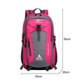 thumbnail image 4 of Mochila Para Acampar Bolsa de pesca de poliéster de gran capacidad impermeable para viajes de oficina (rosa roja), 4 of 7