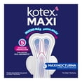 thumbnail image 4 of Toallas femeninas Kotex Maxi Nocturna extra larga con alas flujo maxi abundante 30 piezas, 4 of 6