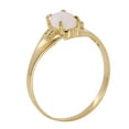 thumbnail image 3 of Galaxy Gold Size 9.5  14K Solid Yellow Gold Ring With Natural Diamonds & Oval Natural Opal GRADE AAA, 3 of 7