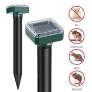 Ultrasonic Animal Repeller Solar Powered Repellent with Motion Sensor Waterproof Outdoor for Farm Garden Yard