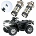 thumbnail image 1 of For Yamaha ATV H6M LED Headlight Bulbs - 100W 6000K White Light for Raptor 700, Banshee 350 & More (2-Pack), 1 of 5
