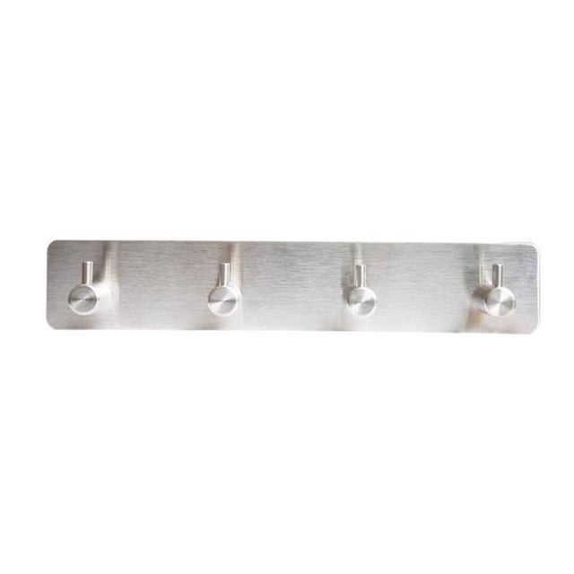 perchero 4 ganchos inoxidable 20 x 5 x 3 cm