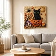 thumbnail image 4 of Halloween Indoor Decor 7.87 Inch Special Shaped Diamond Art Canvas Kit with Crystal Beads and Pearls for Home Living Room Wall Entryway, 4 of 7