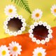 thumbnail image 4 of a62 3 paquetes de gafas de sol con forma de margarita y flores, gafas redondas, novedosas gafas de sol florales para fiesta, gafas para mujer, 4 of 4