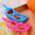 thumbnail image 4 of ziyahi Random Color Plastic Handhold Portable Mini Fruits Orange Lemon Plastic Mouse Opener Peeler Ring Kitchen Tools, 4 of 7