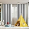 thumbnail image 6 of Pitch Gray Solid Thermal Insulated Grommet Blackout Curtains/Drapes for Bedroom Window (2 Panels, 42 inches Wide by 63 inches Long, Gray) Spring Sale 2025, 6 of 6