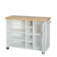 thumbnail image 5 of TMS Microwave Kitchen Cart, White, 5 of 6
