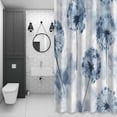 thumbnail image 4 of Blue Dandelion Shower Curtain for Bathroom Decor, Pastoral Flowers Spring Farmhouse Plant Waterproof Fabric Shower Curtain, 36"x72" Set with 12 Hooks, 4 of 9