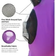 thumbnail image 4 of Horse Fly Mask Comfort-Fit,Smooth,Stretch Material, Equine Mesh Around The Eyes and Ears Allows for Clear Vision and Keeps Flies and Bugs Away(Gray), 4 of 8