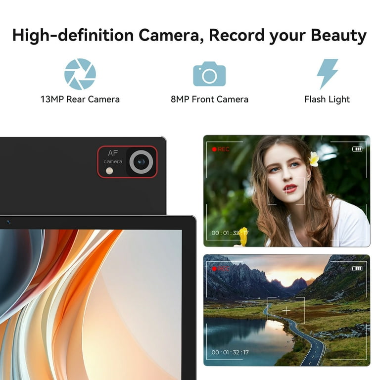 Android 15 Tablet,10 Inch Android Tablet,128GB+8GB+1TB Expand,5G