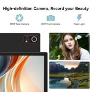 Android 15 Tablet,10 Inch Android Tablet,128GB+24GB+1TB Expand,5G WiFi,Octa-Core,Unisoc T606 CPU,7000mAh,BT 5.0,GPS,13MP+8MP Dual Camera,Face Unclock,HD Display,Touchscreen,Tablet with Keyboard
