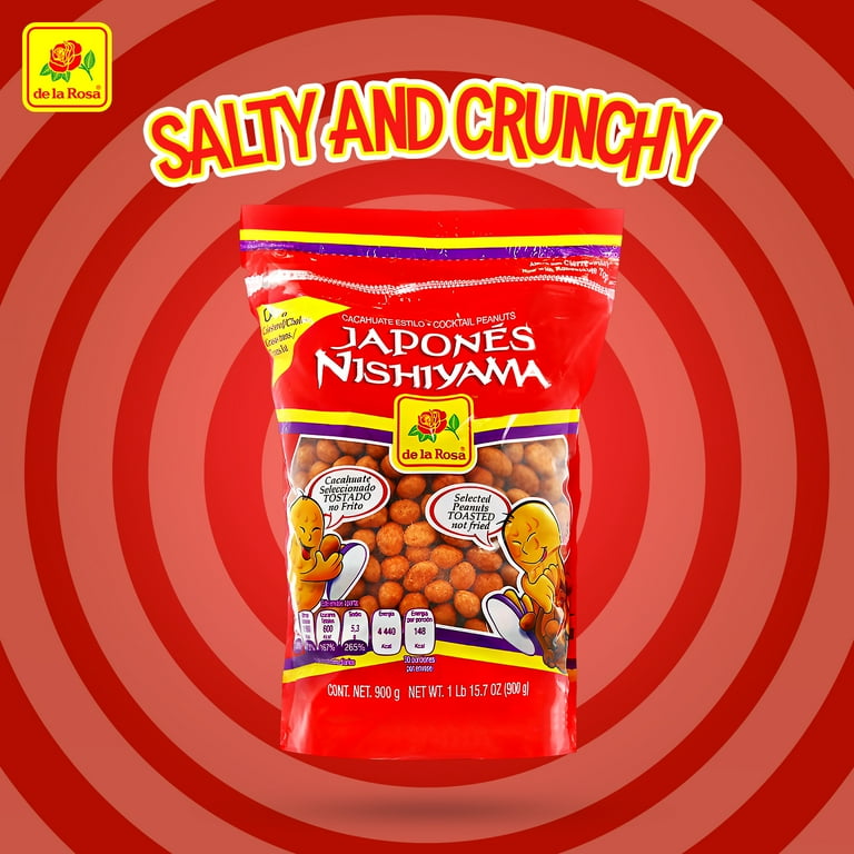 De La Rosa Nishiyama Cocktail Peanuts, 2 lb Resealable Bag