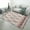 style, variant on Pink And White Diamond Pattern with Black Lines Carpet Style Living Room Bedroom Soft Comfy Rug Modern 3d Entry Mats Household
