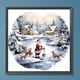 thumbnail image 2 of 5D DIY taladro redondo completo pintura de diamante Santa en la nieve kit decoración del hogar JShteea El nuevo, 2 of 9