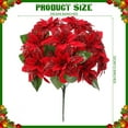 thumbnail image 2 of Artificial Flowers for christmas Christmas Glitter Artificial Bushes Flowers Bushes Plants Christmas Decorations Ornaments for Indoor Outdoor, 2 of 7