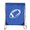 thumbnail image 2 of Football Party Bags | Football Drawstring Cinch Backpacks for Team Events, Birthdays, and More!, 2 of 2