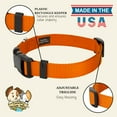 thumbnail image 5 of Country Brook Petz® Everyday Orange Nylon Dog Collar, 2XS, 5 of 5