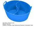 thumbnail image 2 of CSChome Silicone Liner For Slow Cooker Leakproof Silicone Slow Cooker Divider Liner 6 8QT Reusable High Temperature Resistant Dishwasher Safe, 2 of 7