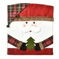 thumbnail image 2 of ZDWQFA Christmas Chair Back Cover for Dining Room, Santa Claus Snowman Reindeer Xmas Dinner Chairs Cover, Chair Slipcover for Kitchen Hotel Holiday Party Decor, 2 of 7