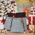 thumbnail image 6 of Rocae Sleep Rabbit Print Christmas Drawstring Linen Gift Bag with Drawstrings Treat Bag Goody Present Bags for Christmas Party Favor, 6 of 8