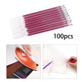 thumbnail image 1 of Langgg 100Pcs Heat Erasable Pen Refills Fabric Refills Replaceable Fabric Dressmaking Embroidery Tools DIY Marking Pens Refill Pens Refills for Embroidery Rose Red, 1 of 9