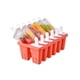 thumbnail image 5 of Molde para paletas, moldes para paletas, 10 piezas Moldes para paletas de hielo de silicona Molde para paletas sin BPA Reutilizable Fácil liberación Fabricación de paletas de hielo (rojo)-rojo-10 moldes brillar Electrónica, 5 of 5