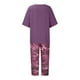 thumbnail image 5 of Conjunto de tops y pantalones de manga corta con cuello redondo y estampado para mujer Wmkox8yi  bvn1604, 5 of 8