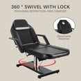 thumbnail image 5 of Hydraulic Tattoo Chair, Lash Bed for Eyelash Extensions,Multi-Purpose 3-Section Esthetician Bed Facial Chair,360 Swivel Adjustable Beauty Salon Spa Bed, 5 of 7