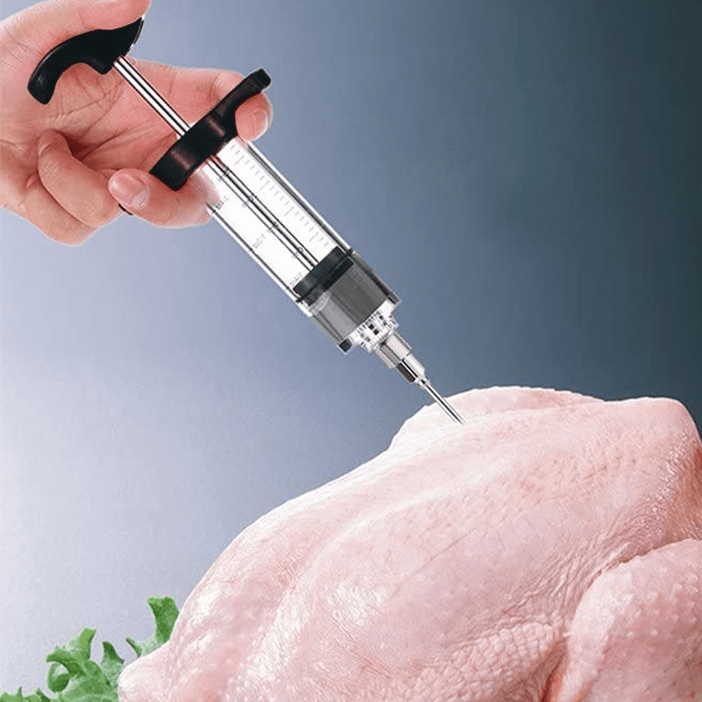 GRILLHOGS Marinade Meat Injector for Turkey & Large Cuts of Meat