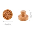 thumbnail image 3 of Cookie Stamps for Baking, 3 Pack Wooden Embossing Patterns with Handles, Christmas Kitchen DIY Cookie Decorating Tools, 3 of 4
