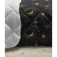 thumbnail image 3 of Alchemy Down Alternative Comforter, Monochrome Esotericism Themed Line Art Style Flower of Life Repetition, Microfiber Quilt for All Season, 5 Sizes, Charcoal Grey and White, by Ambesonne, 3 of 3